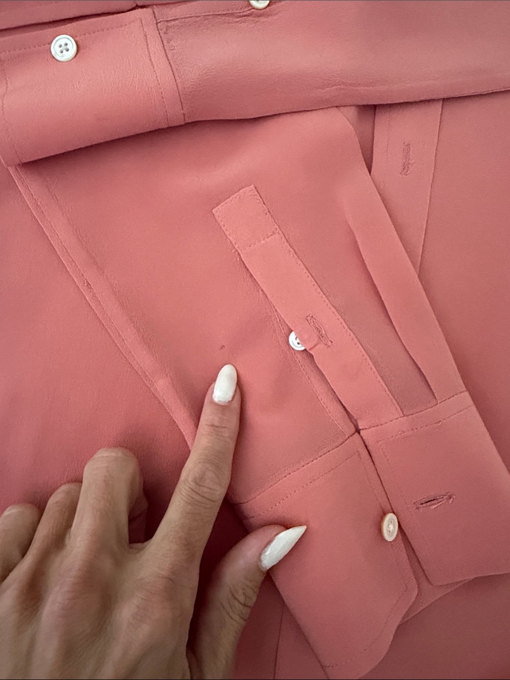 Everlane đ¸ Clean Silk Relaxed Shirt â˘Pink ⢠Size 2 - Picture 10 of 13